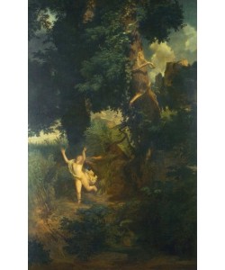 Arnold Böcklin, Syrinx flieht vor Pan