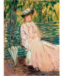 Claude Monet, Femme assise sur un banc