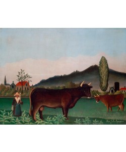 Henri Rousseau, Paysage avec vaches
