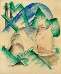 Franz Marc, Rotes Reh (Schlafendes Reh)