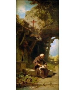 Carl Spitzweg, Eine Gans rupfender Einsiedler