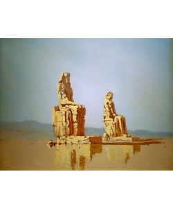 Carl Spitzweg, Die sog. Memnon-Kolosse in Ägypten