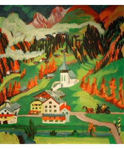 Ernst Ludwig Kirchner, Frauenkirch im Herbst