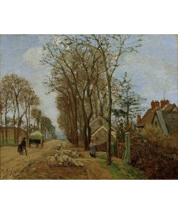Camille Pissarro, Die Straße von Saint-Germain nach Louveciennes