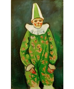 August Macke, Clown in grünem Kostüm