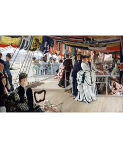 James Tissot (Jacques-Joseph), The Ball on Shipboard