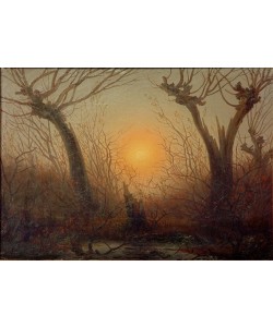 Caspar David Friedrich, Weidengebüsch bei tiefstehender Sonne