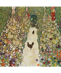 Gustav Klimt, Gartenweg mit Hühnern 