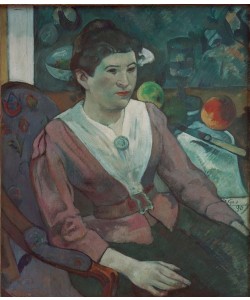 Paul Gauguin, Portrait de femme à la nature morte de Cézanne – Marie Derr