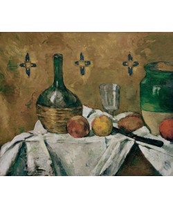 Paul Cézanne, Nature morte: fiasque, verre et poterie
