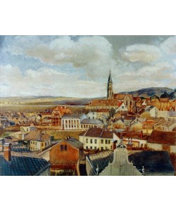 Egon Schiele, Blick vom Zeichensaal des Realgymnasiums Klosterneuburg auf