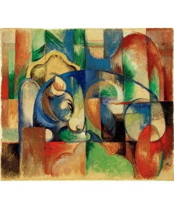 Franz Marc, Liegender Stier