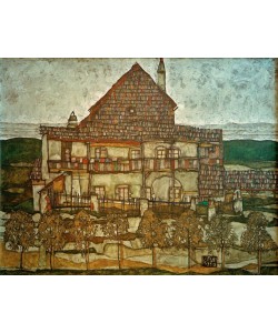 Egon Schiele, Haus mit Schindeldach