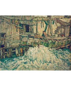 Egon Schiele, Zerfallende Mühle