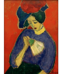 Alexej von Jawlensky, Dame mit Fächer 