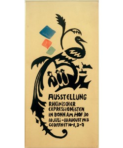 August Macke, Plakatentwurf zur Ausstellung Rheinischer Expressionisten