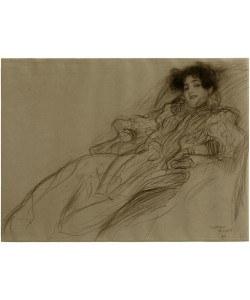 Gustav Klimt, Junge Dame im Sessel 