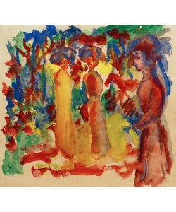 August Macke, Frauen beim Spaziergang