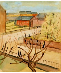 August Macke, Blick auf unsere Straße im Frühling