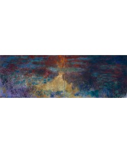Claude Monet, Le bassin aux nymphéas, le soir