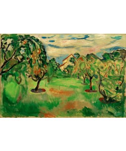 Edvard Munch, Apfelgarten mit Atelier