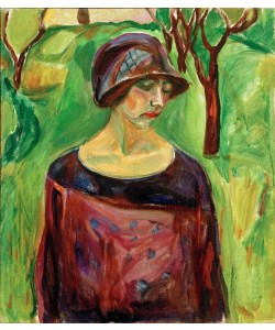 Edvard Munch, Birgit Prestöe im Garten