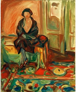 Edvard Munch, Modell auf Sofa