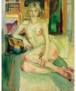 Edvard Munch, Sitzender Akt auf dem Diwan, Birgit Prestöe