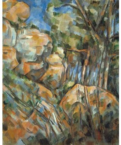 Paul Cézanne, Rochers près des grottes audessus de Château-Noir