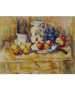 Paul Cézanne, Nature Morte: Pommes sur un dressoir