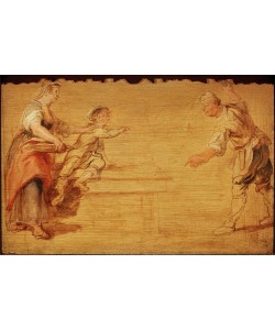 Peter Paul Rubens, Küchenmagd, Koch und Knabe an einem Tisch