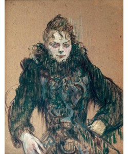 Henri de Toulouse-Lautrec, La femme au boa noir