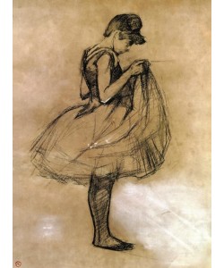 Henri de Toulouse-Lautrec, Danseuse ajustant son maillot