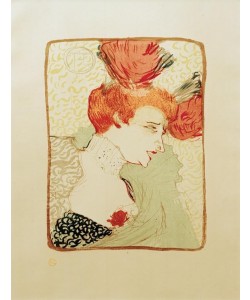 Henri de Toulouse-Lautrec, Mademoiselle Marcelle Lender, en buste