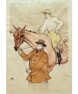 Henri de Toulouse-Lautrec, Le Jockey se Rendant au Poteau