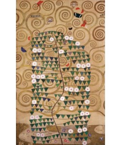 Gustav Klimt, Der Lebensbaum (rechter äußerer Teil mit blühendem Strauch) 