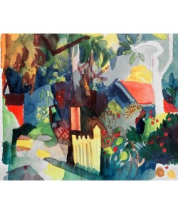 August Macke, Landschaft mit hellem Baum