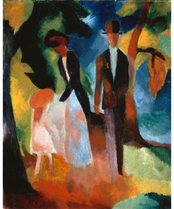 August Macke, Leute am blauen See