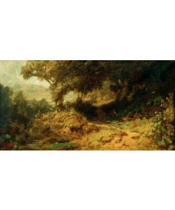 Carl Spitzweg, Waldlandschaft (Rastende Kinder am Brunnen)
