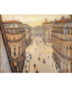 Gustave Caillebotte, Rue Halévy, vue d’un sixième étage