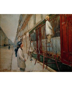 Gustave Caillebotte, Peintres en bâtiments (esquisse)