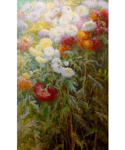 Gustave Caillebotte, Massif de chrysanthèmes, jardin du Petit Gennevilliers