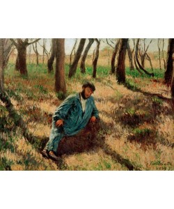 Gustave Caillebotte, Le père Magloire allongé dans un bois