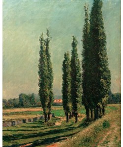 Gustave Caillebotte, Peupliers sur la digue d’Argenteuil, au Petit Gennevilliers