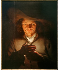 Godfried Schalcken, Ein Mann mit einer Kerze