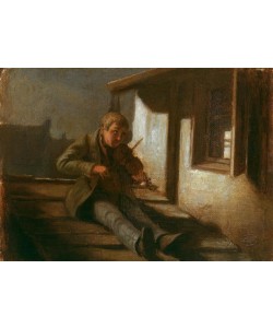 Carl Spitzweg, Geiger auf dem Dach