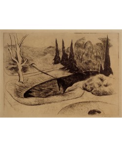 Heinrich Nauen, Park in Dilborn, 1914