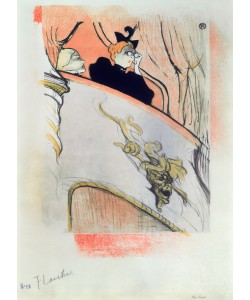Henri de Toulouse-Lautrec,  Die Loge mit der Goldmaske