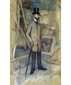 Henri de Toulouse-Lautrec, Georges-Henri Manuel im Atelier