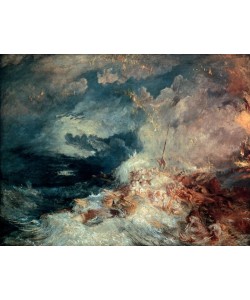 JOSEPH MALLORD WILLIAM TURNER, Fire at Sea